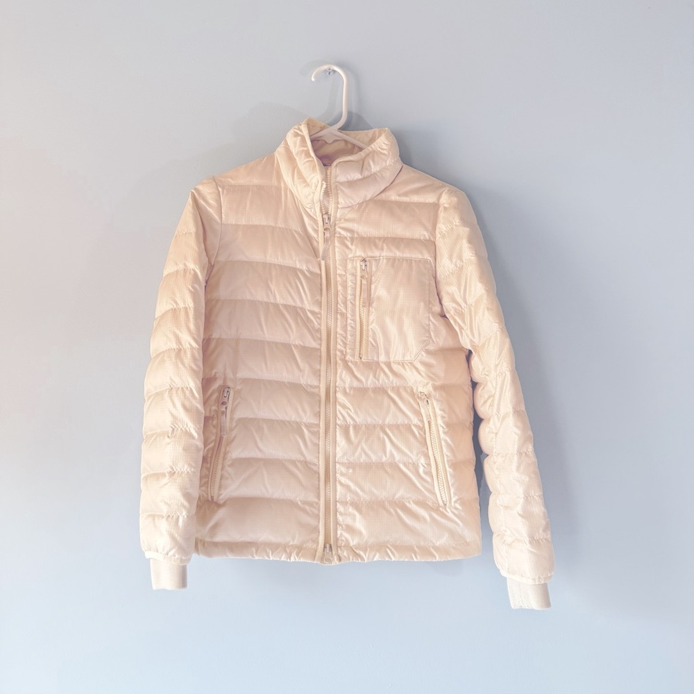 J.Crew white puffy winter coat Size XS